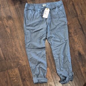 Roxy Light Blue Capris Jogger Pants